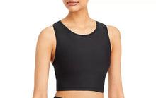 Load image into Gallery viewer, AQUA Women&#39;s Athletic Scoop Neck Longline Solid Sports Bra, Black, M
