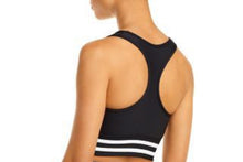 Load image into Gallery viewer, AQUA Women&#39;s Athletic Striped Hem Sports Bra, Black, L
