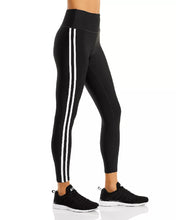 Load image into Gallery viewer, AQUA Athletic Women&#39;s Side Striped Leggings, Black, L
