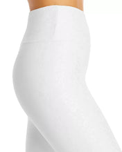 Load image into Gallery viewer, Aqua Women&#39;s Foil Artwork High-waist Athletic Leggings, White, M
