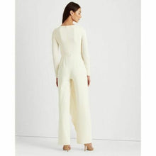 Load image into Gallery viewer, Lauren Ralph Lauren Women's Ruffle-Trim Georgette Jumpsuit, Cream, Size 4
