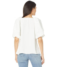 Load image into Gallery viewer, Vince Camuto Women's V-Neck Puff-Sleeve Blouse, New Ivory, XL
