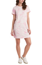 Load image into Gallery viewer, Vince Camuto Women&#39;s Tie Dye T-Shirt Dress, Dusty Blossom, S
