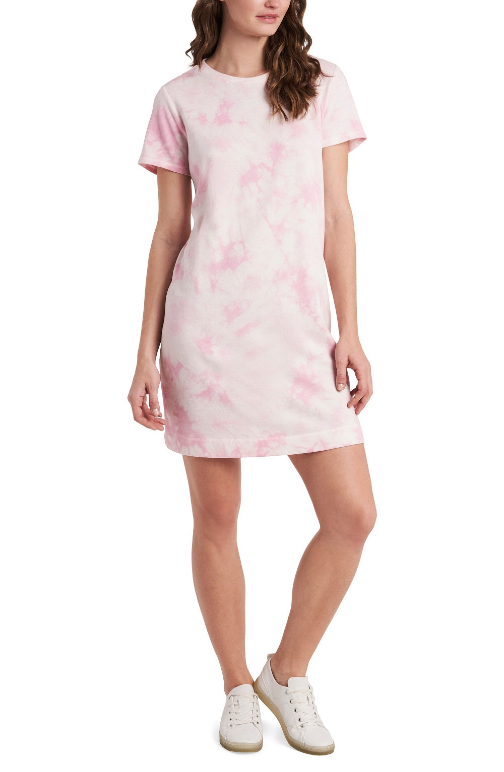 Vince Camuto Women's Tie Dye T-Shirt Dress, Dusty Blossom, S