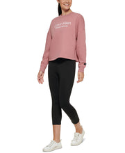 Load image into Gallery viewer, Calvin Klein Performance Women&#39;s  Logo Cropped Sweatshirt, Mauve, XL
