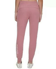 Load image into Gallery viewer, Calvin Klein Performance Women&#39;s Rib-Trim Jogger Pants, Mauve, XL
