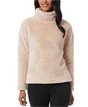 Load image into Gallery viewer, 32 Degrees Women&#39;s Sherpa Mock-Neck Sweater, Coconut Ivory, L
