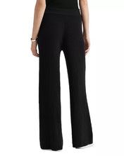 Load image into Gallery viewer, Ralph Lauren Women's Washable Cashmere Sweater Wide Leg Pants, Black, L
