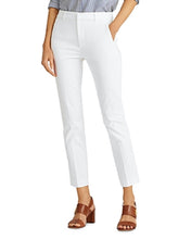 Load image into Gallery viewer, Lauren Ralph Lauren Women's High Rise Slim Fit Pants, White, 6
