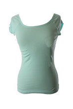 Load image into Gallery viewer, Jenni by Jennifer Moore Women Cap Sleeve Pajama Top, Fresh Turquoise, M

