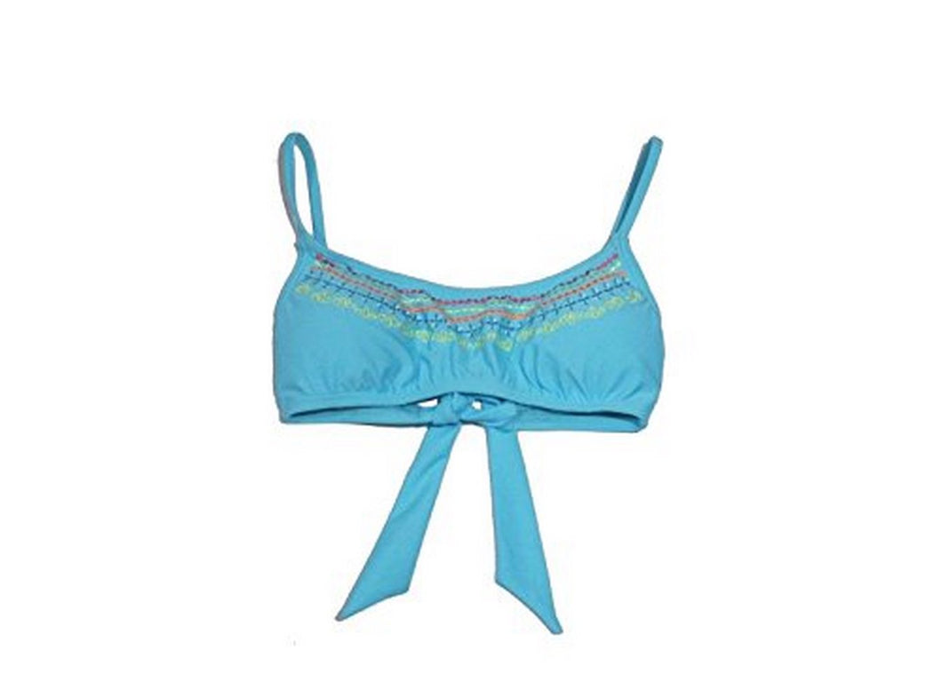 Bikini Nation Women's Let's Stitch Together Bikini Top, Ocean, L