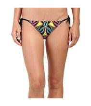 Load image into Gallery viewer, Trina Turk Women&#39;s Side Tie Hipster Bikini Swimsuit Bottom, Multi, 10
