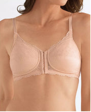 Load image into Gallery viewer, Amoena Women&#39;s Ellen Wire-Free Front Close Post-Surgery Bra, Nude, 34D
