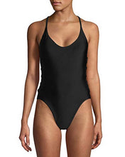 Load image into Gallery viewer, RACHEL Rachel Roy Women's Lace-up One-Piece Swimsuit, Black, XS
