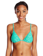 Load image into Gallery viewer, Roxy Junior&#39;s Women Lacy Days Slide Tri Bikini Top, Waterfall, Small
