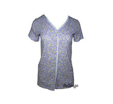 Load image into Gallery viewer, Charter Club Petite Women's Floral Loop-Trimmed Pajama Top, Purple XS
