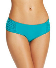Load image into Gallery viewer, Bar III Women&#39;s Side-Tab Ruched Bikini Bottom, Jade, XS
