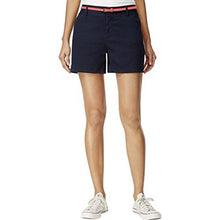Load image into Gallery viewer, Maison Jules Women's Maddie Mid-Rise Straight Fit Casual Shorts, Navy (0)
