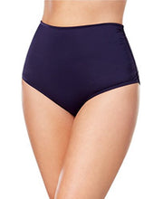 Load image into Gallery viewer, Anne Cole Plus Women&#39;s Tummy High-Waist Bikini Bottoms, Navy,16W
