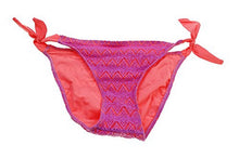 Load image into Gallery viewer, Hula Honey Women&#39;s Crochet Side Tie Bikini Bottom, Lilac Coral, XS
