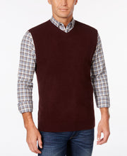 Load image into Gallery viewer, Weatherproof Men's Vintage Big and Tall Sweater Vest, Bordeaux,  L/T
