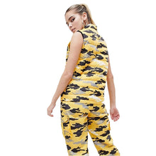 Load image into Gallery viewer, Fila Women&#39;s Oversized Vest Gillet in Bright Camo, S
