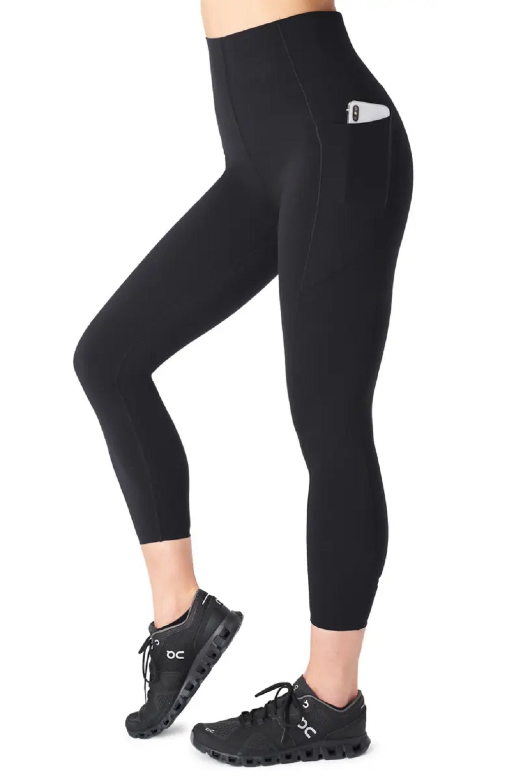 Sweaty Betty Women's Power High Waist 7/8 Workout Leggings, Black, M
