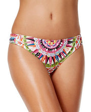 Load image into Gallery viewer, Bar III Women&#39;s Cartwheels Printed Cheeky Hipster Bikini Bottoms, Multi, XS
