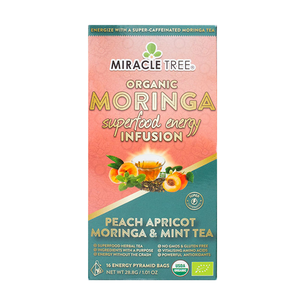 Miracle Tree - Moringa Energy Tea: Peach Mint Apricot
