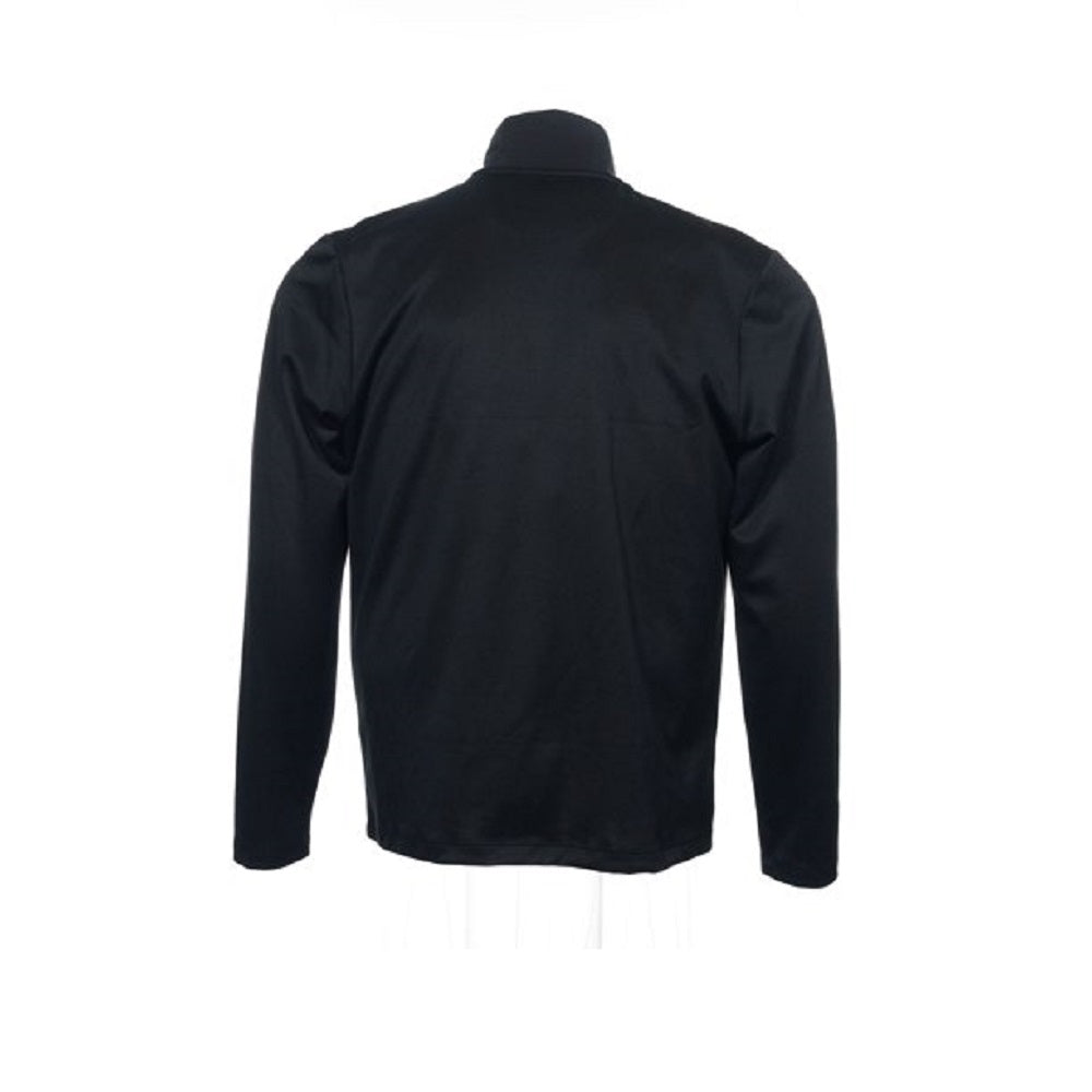 Alfani Red Men's Horizontal Striped Half Zip Sweatshirt, Black, XL