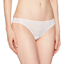 Load image into Gallery viewer, DKNY Women&#39;s Modern lace Trim Thong, Poplin White, Large
