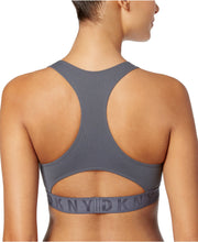 Load image into Gallery viewer, DKNY Women&#39;s Litewear Seamless Ribbed Crop Top Bralette, Grey, L
