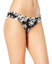 Load image into Gallery viewer, Bar III Women&#39;s Woodland Floral Printed Hipster Swim Bottoms, Black, M
