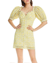 Load image into Gallery viewer, LINI Women&#39;s Gracie Ruffled Mini Cocktail Dress, Yellow, S
