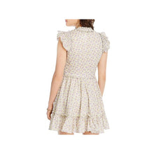 Load image into Gallery viewer, LINI Women&#39;s Floral Ruffle Mini Dress, Yellow, M
