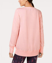 Load image into Gallery viewer, Ideology Women&#39;s Criss Cross-Sides Fleece Sweatshirts, Rose Shadow, M
