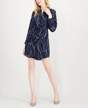 Load image into Gallery viewer, Maison Jules Women&#39;s Floral-Print Fit Flare Dress, Galaxy Stardust, XL
