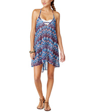 Load image into Gallery viewer, Miken Women&#39;s Tribal V-Neck Spaghetti Chiffon Cover-up, Multi, XL
