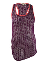 Load image into Gallery viewer, Miken Women&#39;s Junior&#39;s Crochet Racerback Cover-Up Swimsuit, Wine,S
