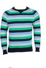 Load image into Gallery viewer, Tommy Hilfiger Men's Donnie Stripe Crew-Neck Sweater, Snow White, S
