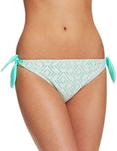 Load image into Gallery viewer, Hula Honey Juniors&#39; Crochet Side-Tie Bikini Bottom, White, XL
