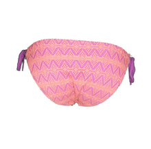 Load image into Gallery viewer, Hula Honey Juniors&#39; Crochet Side-Tie Bikini Bottom, Orange Lilac, XS
