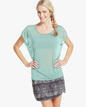 Load image into Gallery viewer, Soybu Women&#39;s Open-Back Camryn Tee, Waterfall, Large
