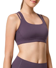 Load image into Gallery viewer, Yvette Women&#39;s High Support Running Sports Bra, Purple, 10/M
