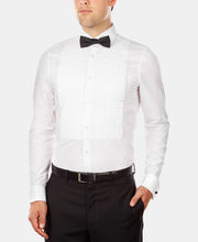 Load image into Gallery viewer, Calvin Klein Men's Slim-Fit Bow-Tie Dress Shirt, White, 17 1/2 34/35
