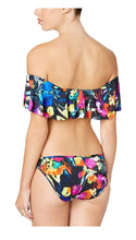 Load image into Gallery viewer, Bar III Women&#39;s Painted Posies Printed Off-The-Shoulder Bikini Top (Multi, Small)

