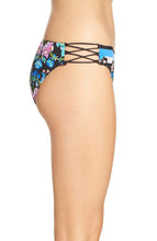 Load image into Gallery viewer, Nanette Lepore Women&#39;s Damask Floral Charmer Bikini Bottoms, Multi, S

