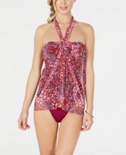 Load image into Gallery viewer, Ralph Lauren Women's Paisley-Print Flyaway One-Piece Swimsuit, Plum, 4
