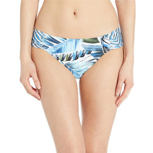 Load image into Gallery viewer, La Blanca Women&#39;s Side Shirred Hipster Bikini Bottom, Blue//Two Cool, 14

