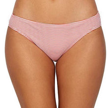 Load image into Gallery viewer, Ralph Lauren Women&#39;s Seersucker Stripe Bikini Bottoms, Coral, 14
